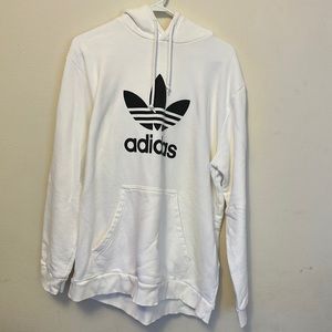 Adidas Mens XL White Hoodie Great Condition